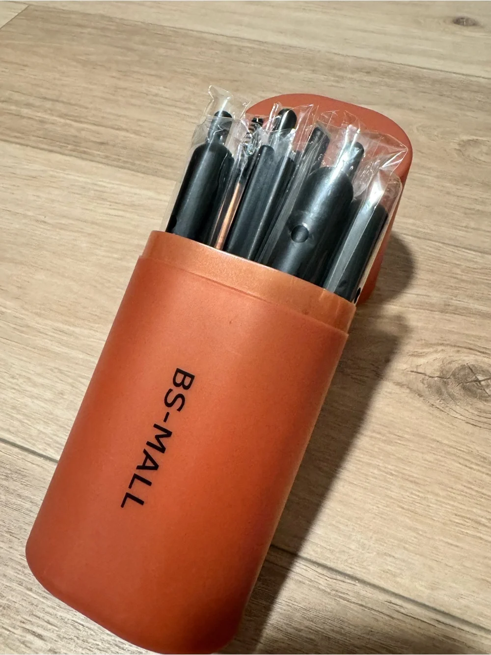 Rose Gold Makeup Brush Set with Holder Never Used New!!